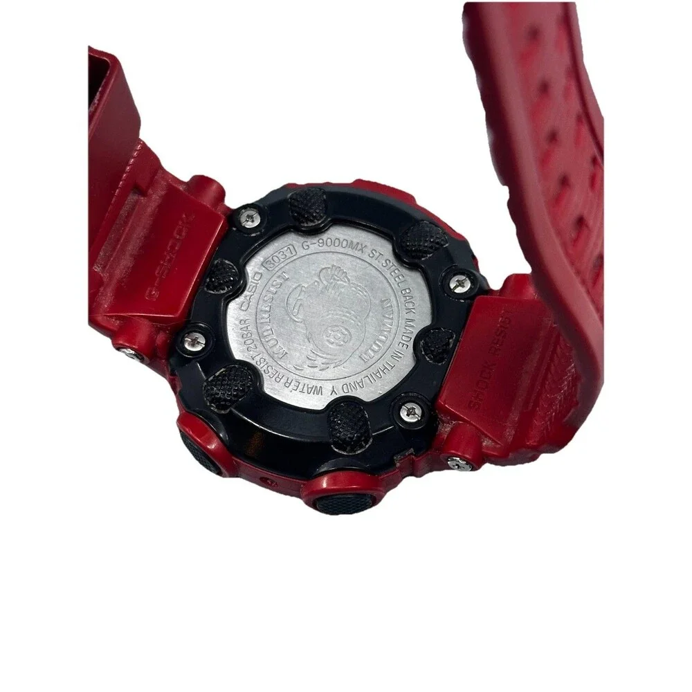 Casio G-Shock Mudman Red G-9000MX Men's Watch White W/ New battery